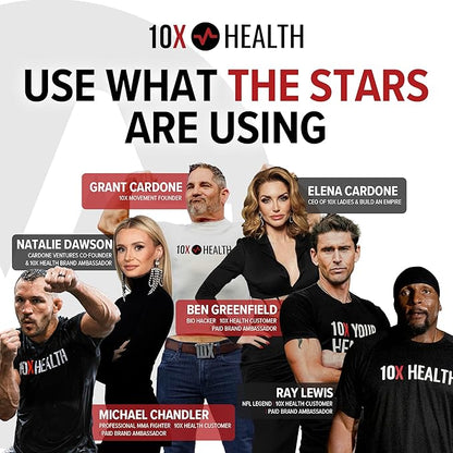 10X Health Amino Acids - 30 Servings of EAA & BCAA Powder, Pre Workout BCAA with Essential Amino Acids Supplement - BCAAs & EAAs for Longevity, Muscle Support, Strength, Energy - Fruit Punch