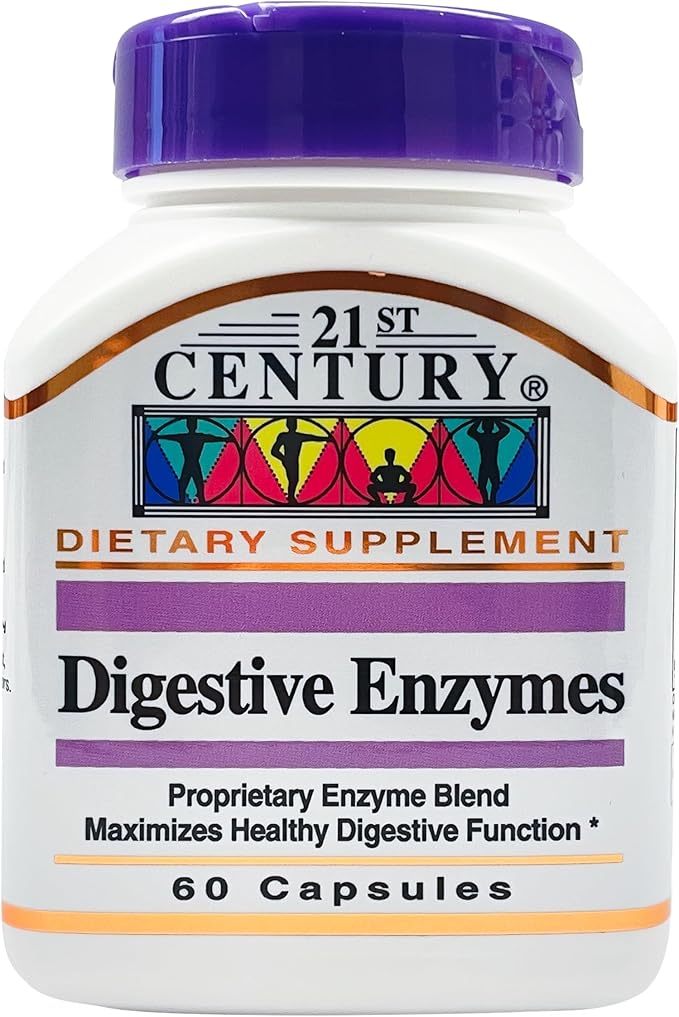21st Century Digestive Enzymes, 60 Capsules