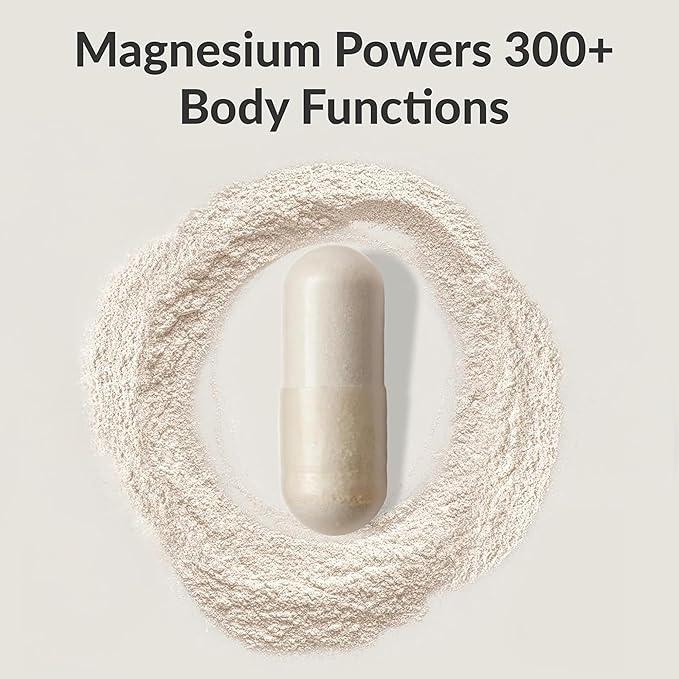 BIOptimizers Magnesium Breakthrough Supplement with 500mg - 7 Forms of Magnesium: Glycinate, Malate, Citrate, and More - Natural Support for Sleep and Cognitive Function -30 Capsules- Calming Vitamins
