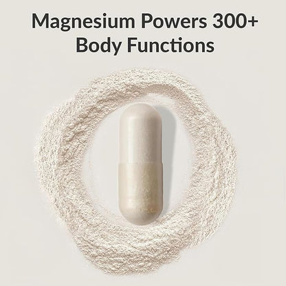 BIOptimizers Magnesium Breakthrough Supplement with 500mg - 7 Forms of Magnesium: Glycinate, Malate, Citrate, and More - Natural Support for Sleep and Cognitive Function -30 Capsules- Calming Vitamins