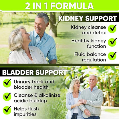 NutraPro Kidney Cleanse Detox & Repair and Bladder Support- Kidney Support Supplement for Kidney Restore with Chanca Piedra,Cranberry, Juniper Berries for Detox and Bladder Health.60 Day Supply.