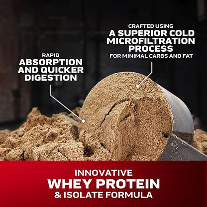 MuscleTech Whey Protein Powder (Vanilla Cream, 5LB) - Nitro-Tech Whey Protein Isolate Smoothie Mix for Lean Muscle & Recovery - 24g of Whey Gold for Women & Men - Packaging May Vary