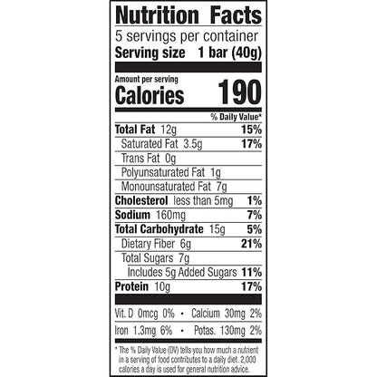 Nature Valley Protein Chewy Snack Bars, Peanut Butter Dark Chocolate, 5 Bars, 7.1 oz