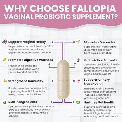 Probiotics for Women with Prebiotic Cranberry d Mannose Digestive Enzymes & Hibiscus 34 Strains 100 Billion CFU Feminine Care Supplement for Vaginal Gut Urinary Health and pH Balance Support