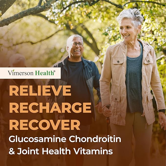 Glucosamine Chondroitin MSM Supplement – Advanced Joint Supplements for Men and Women w/Glucosamine Sulfate 1000mg, Chondroitin Sulfate & MSM, Vitamin B12 and More for Joint Health – FSA Eligible