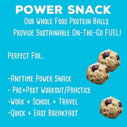 simplyFUEL Whole-Food Protein Balls (Chocolate Almond Coconut), 8 g High-Protein, Gluten-Free, Healthy Snack for Adults & Kids, 9.6 oz