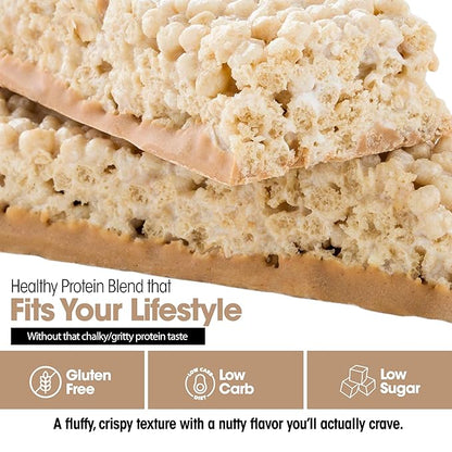 Wonderslim High Fiber Protein Bars, Fluffy Nutter | 15g Protein, 7g Fiber | Low Sugar, Low Carb | Healthy Indulgence | Satisfying, Supports Energy & On-the-Go Convenience, 7 Pack