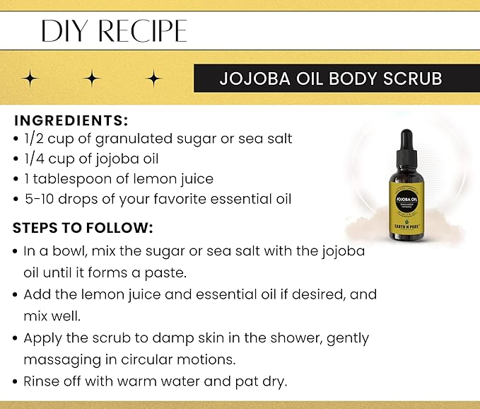Earth N Pure Jojoba Oil Cold Pressed Natural and Therapeutic Grade for Skin & Hair 15 ml