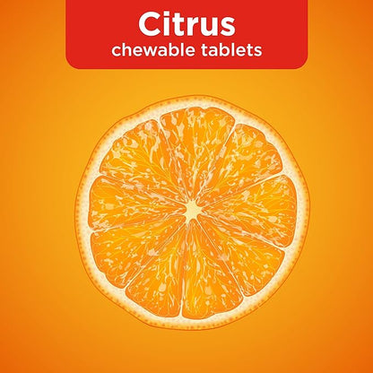 Amazon Basic Care Immune Support Citrus Chewable Tablets with Antioxidants, Vitamin D and Immune System Support, 32 Count