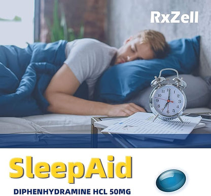 Sleep Aid, Diphenhydramine 50mg, Easy-to-Swallow Softgels, Supports Deeper Restful Sleeping, Non Habit-Forming (220 Counts)