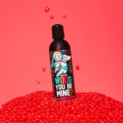 Ballsy Ballwash Wood You Be Mine Charcoal Body Wash for Men, Soap, Moisturizing, Shower Gel, w/Coconut Oil and Aloe Vera, Drift & Dunes Scent, 8 Fl oz