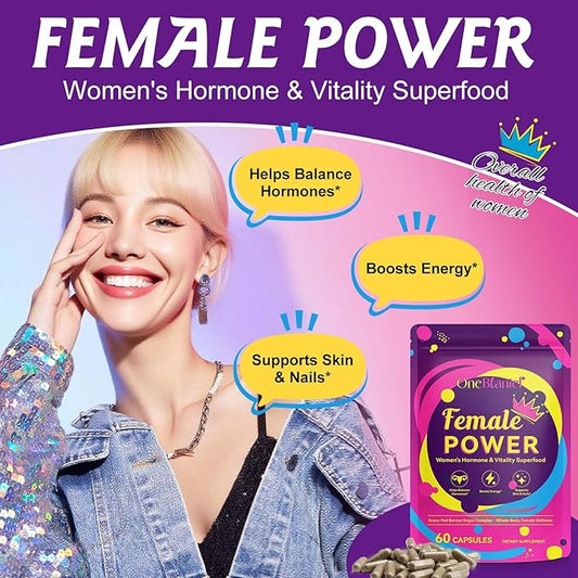 Beef Organ Supplement for Women, Natural Grass Fed Beef Liver Capsules,Supports Feminine Hormone Balance, Menstruation, Immunity, Skin, Collagen, B12, Energy & Wellness - 60 (1)