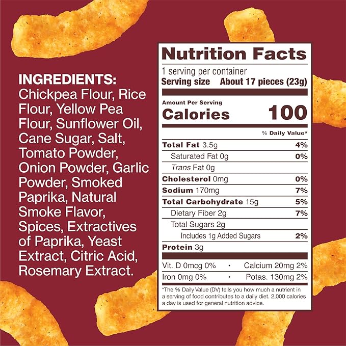 HIPPEAS Chickpea Puffs, All Dressed Barbecue, Gluten Free Snacks, Dairy Free, Vegan, 0.8oz, Pack of 18, 3g Protein, 2g Fiber, Crunchy, Nutritious, Baked Plant Protein Snack, Non-GMO, Kosher
