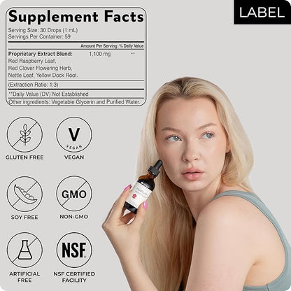 Blisque - Natural Fertility and Conception Support Supplement for Women | with Chasteberry | Doctor Approved | Vegan and Non-GMO | 2 Ounces | 59 Servings