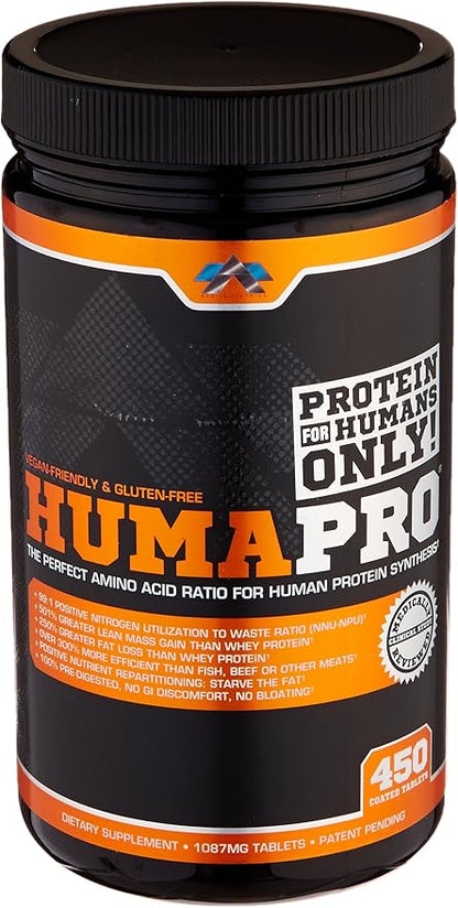 HumaPro Essential Amino Acid Formula | EAA Protein Supplement | Supports Muscle Recovery & Performance | Vegan, Gluten Free | | 450 Tablets | 90 Servings
