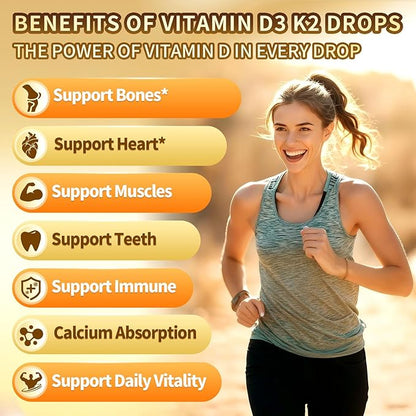 VivoNu Vitamin D3 K2 10000 IU with MK7-300 Virgin Coconut Oil Softgels, 2 in 1 Vitamins D & K Complex | Vitamina D3 con K2 ((3 Bottle))