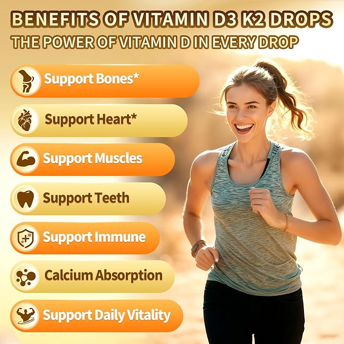 VivoNu Vitamin D3 K2 10000 IU with MK7-300 Virgin Coconut Oil Softgels, 2 in 1 Vitamins D & K Complex | Vitamina D3 con K2 ((2 Bottle))