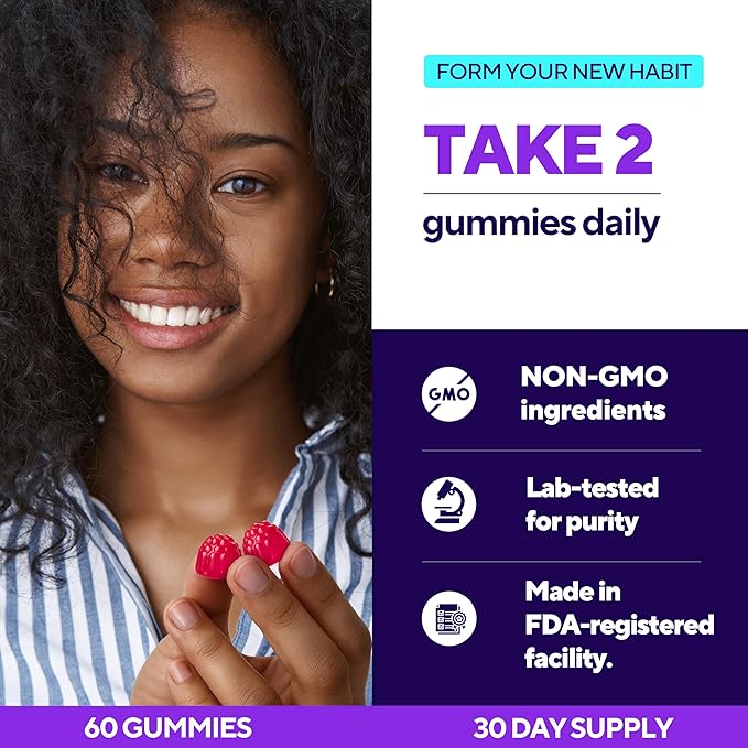Magnesium Gummies for Women 200 mg – High Absorption Magnesium Citrate Gummies – Chewable Supplement for Adults to Support Normal Nerve, Bone & Heart Function – Vegan Chews, 60 Count