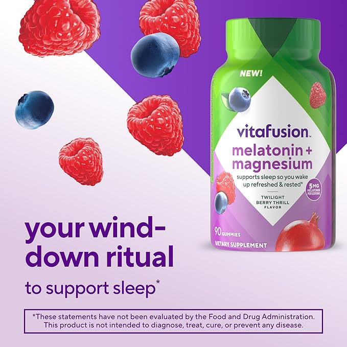 Vitafusion 150 Count 50 mcg BlackBerry and Strawberry Flavored