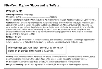 UltraCruz-sc-516456 Equine Glucosamine Sulfate Joint Supplement for Horses, 4 lb, Pellet (32 Day Supply)