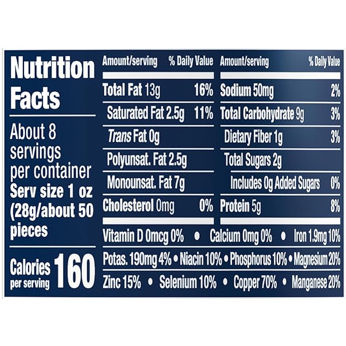 PLANTERS Lightly Salted Cashews, Cashew Halves & Pieces, Plant-Based Protein, 8 Oz Canister, Great Party Snack (Pack of 2)