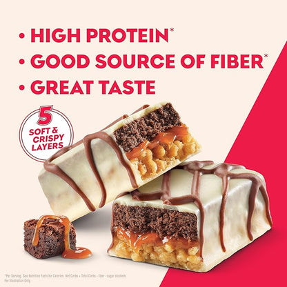 New Atkins High Protein Bars, Brownie Delight Flavor, 15g of Protein, 4g Net Carbs, 4 Count* (Pack of 3)