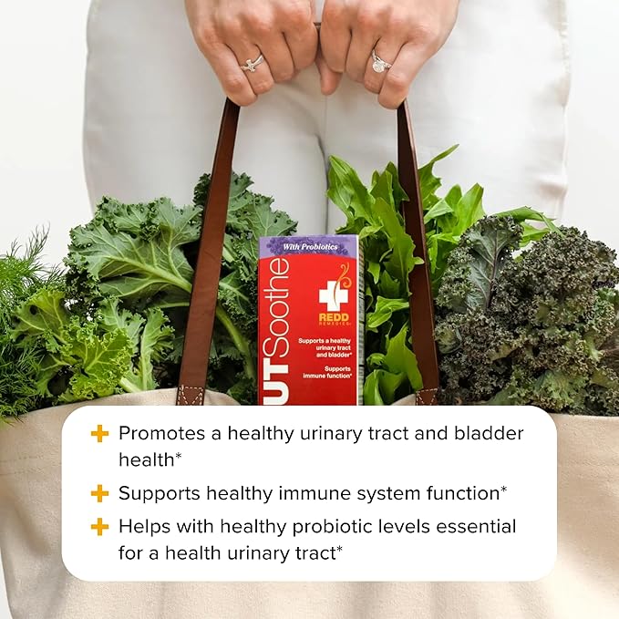 Redd Remedies, UT Soothe with Probiotics, Promotes Overall Urinary Tract and Bladder Health, 60 Vegetarian Capsules