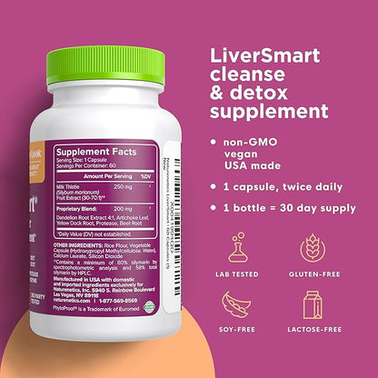 Naturenetics Milk Thistle Liver Cleanse & Support Supplement, 60 Capsules - 80% Silymarin Extract with Artichoke & Dandelion, Supports Liver Enzymes, Energy, & Digestion - Vegan, Gluten-Free, 3 Pack