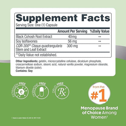 Estroven Weight Management for Menopause Relief - 30 Ct. - Clinically Proven Ingredients Help Manage Weight, Provide Night Sweats & Hot Flash Relief* Drug-Free & Gluten-Free Caplets