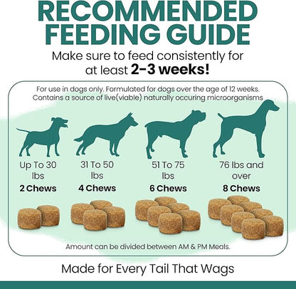 12-in-1 Multivitamin for Dogs - 240 Puppy and Senior Dog Vitamin and Supplement Soft Chews for Hip and Joint - Advanced Formula with Glucosamine, Omega 3,6,9, Vitamins, Probiotics, and More