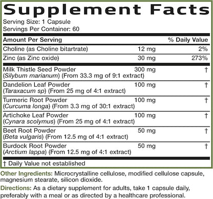Bronson Liver Detox Advanced Detox & Cleansing Formula Supports Health Liver Function with Milk Thistle, Dandelion Extract, Turmeric, Artichoke Leaf & More, Non-GMO, 60 Vegetarian Capsules
