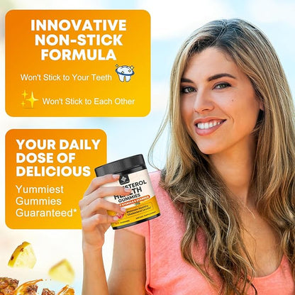 Cholesterol Supplements with 1200mg Plant Sterols & Stanols, Guggul, Bergamot, Red Yeast Rice, Cholesterol Complex Gummies Support Healthy Cholesterol Levels, Pineapple Flavor, 60 Counts