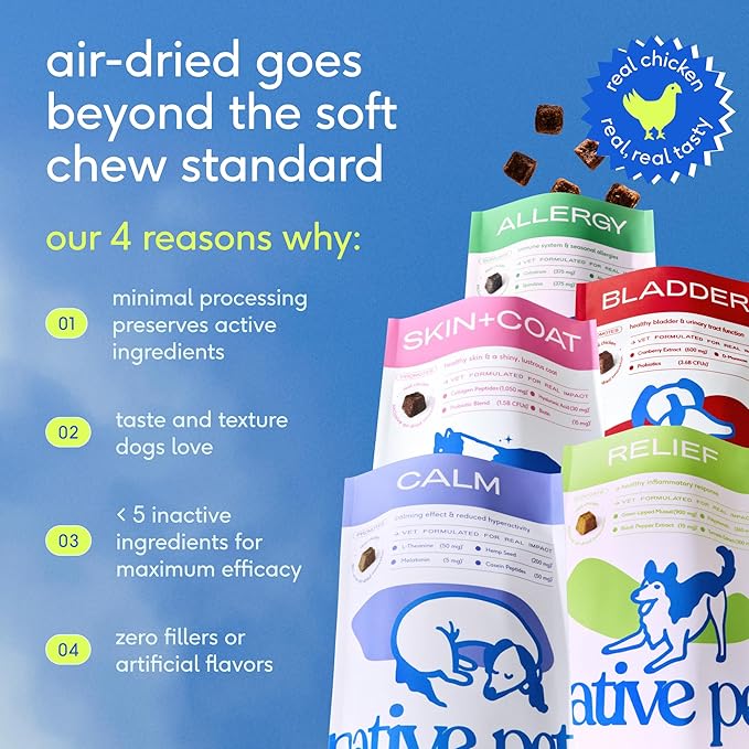 Native Pet Calming Chews for Dogs XL Breed - Promotes Calming Effect, Supports Emotional Balance & Reduces Hyperactivity - Hemp Seed, Melatonin for Dogs, L-Theanine & Casein - 30 Days Supply