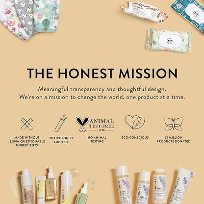 The Honest Company Hypoallergenic Multi-Use Baby Wipes for Sensitive Baby Skin, Terrazzo, 36 Count