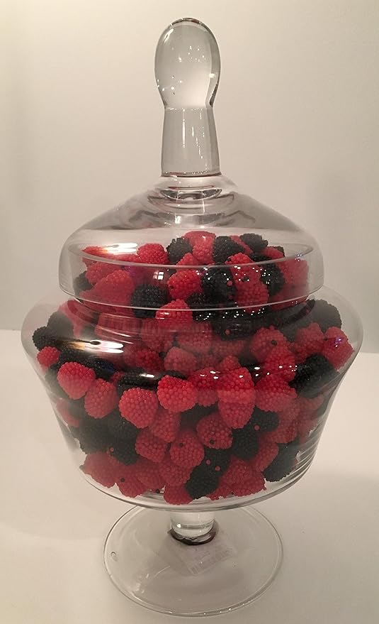 HARIBO Gummi Candy, Berries Gummy Candy, 5 Ounce Share Size Bags (Pack of 12) Delicious Soft & Crunchy, Chewy Sweet Snacks, Red & Black Berry Fruit Flavor