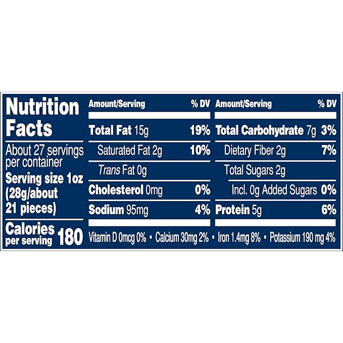 PLANTERS Deluxe Mixed Nuts with Sea Salt,27 oz Resealable Container - Variety Mixed Nuts Snacks with Cashews,Almonds,Pecans,Pistachios & Hazelnuts - Energy Boost - Kosher,(Pack of 2)