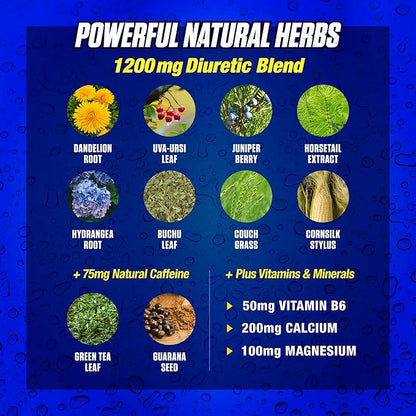 Maximum Human Performance Xpel Maximum Strength Diuretic Water Pills, for Water Retention Relief, Weight Loss Support, with Vitamin B-6 Potassium Dandelion Root, 80 Capsules, (Pack of 2)