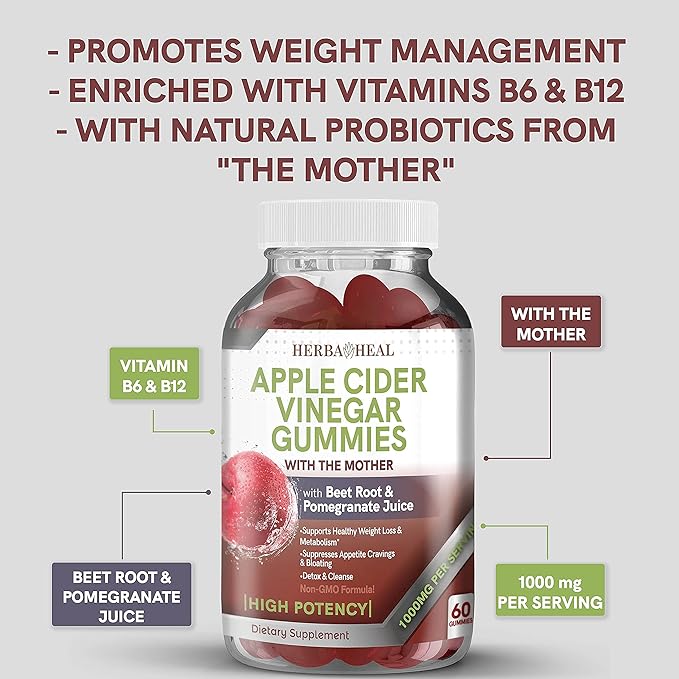 Apple Cider Vinegar Gummies for Weight Loss Apple Cider Vinegar with Mother Keto ACV Gummies Belly Fat Burner for Women AC Keto Gummies Metabolism Booster