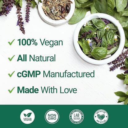 Nested Naturals Luna Sleep Aid - Non-Habit Forming Natural Sleeping Pills for Adults with Naturally Sourced Ingredients - Valerian Root, Melatonin, Chamomile, Lemon Balm, and More - 60 Vegan Capsules