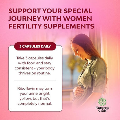 Fertility Supplements for Women with Inositol & Folic Acid - Preconception Vitamins for Women for Hormone Balance with L-methylfolate, B12, Vitamin D3, Iodine, Selenium, zinc and CoQ10 - 90 Count