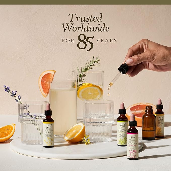 Bach Original Flower Remedies, Clarity of Mind Kit, For Focus and Mindfulness, Natural Homeopathic Flower Essence, Holistic Wellness, Vegan, 3 x 20mL Droppers
