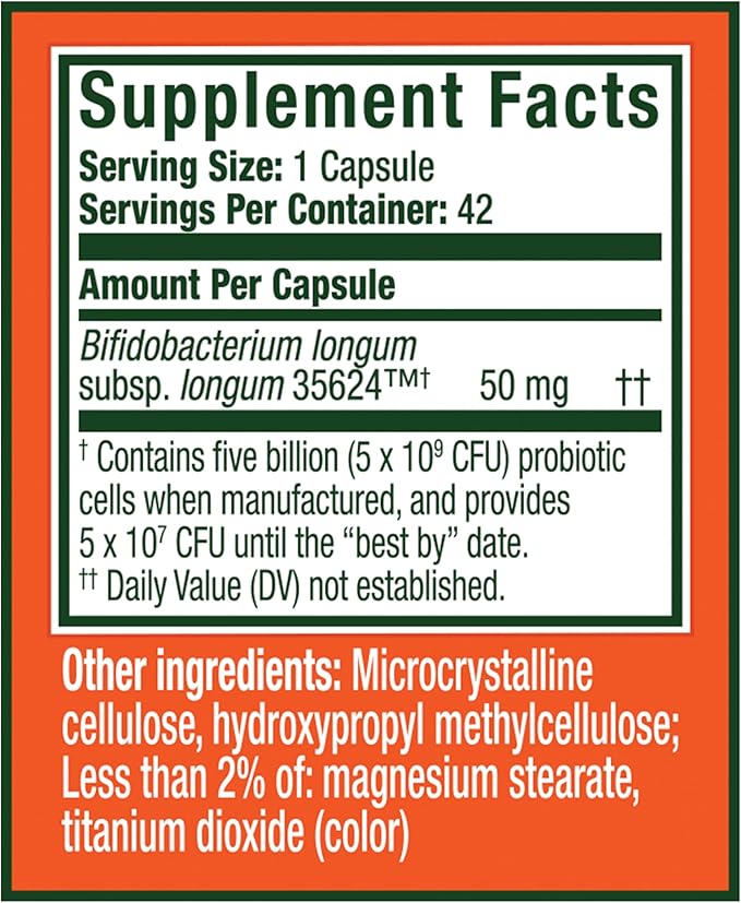 Align Probiotic, Extra Strength, Probiotics for Women and Men, Probiotics for Men, Probiotic Capsules have 5X CFUs, 42 Capsules