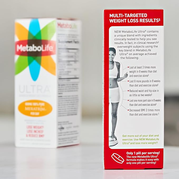 MetaboLife Ultra - Dietary Supplement - Hunger Supplement for Women & Men - 800 mg, 45 Caplets