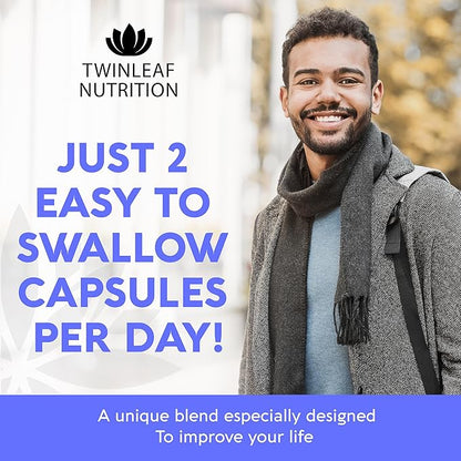 Natural Serotonin Supplement - Made in USA Manganese Serotonin & Cortisol Manager - Serotonin Booster Vitamin Supplement for Women with 5-HTP Vitamin B6 B12 GABA L Theanine L Tryptophan - 60 Capsules