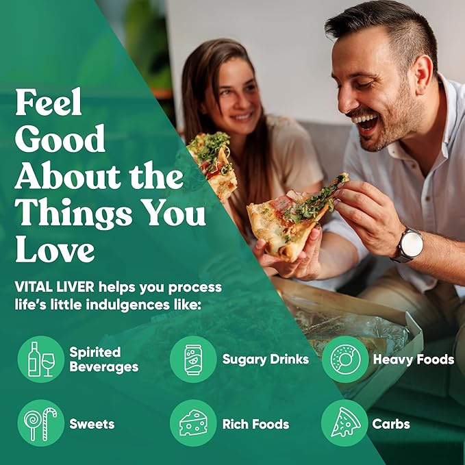 Vital Liver Cleanse Detox & Repair – 9-in-1 Liver Support Supplement – Milk Thistle, Artichoke Extract, Turmeric, Adaptogens – Optimal Liver Function and Digestive Health – 60 Vegetarian Soft Capsules
