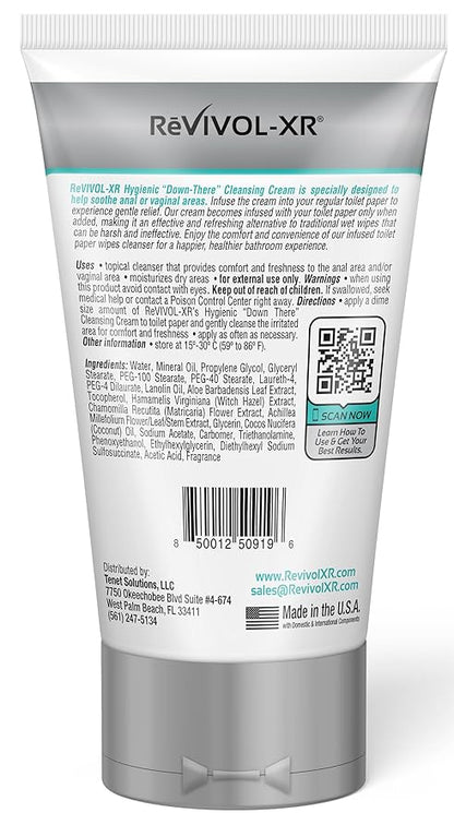 Hygienic Cleansing Lotion, Gentle Relief + Soothing Aloe & Witch Haze for Discomfort of Down-There Sensitive Areas, Makes 300+ Wet Wipes from Toilet