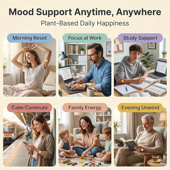 Dopamine Patches Extra Strength – 90 Count Plant-Based Vegan Mood Balance Patch for Men & Women – Supports Dopamine & Serotonin Balance – 3 Months Supply