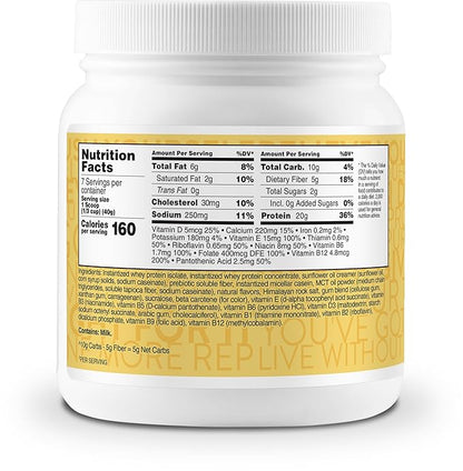 TransformHQ Meal Replacement Shake Powder 7 Servings (Pineapple Ice Cream Flavored) - Gluten Free, Non-GMO