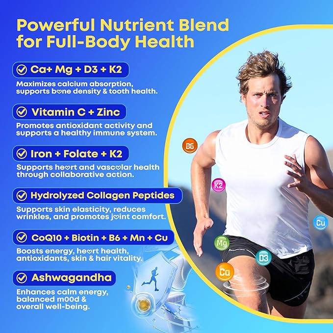 180 Count Calcium Citrate Gummies 1200 mg with Vitamin D3, K2, Magnesium & Zinc, High Absorption Calcium Supplements for Women & Men for B0ne, Muscle & Immune Support, Sugar Free, Mixed Berry Flavor