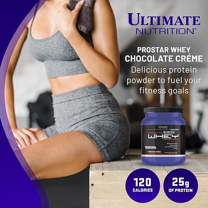 Ultimate Nutrition Prostar Whey Protein Powder Isolate, Chocolate - Low Carb, High Protein Powder Shake for Muscle Gain & Recovery - Low Sodium, Low-Fat & Keto Friendly - 1 lb Tub